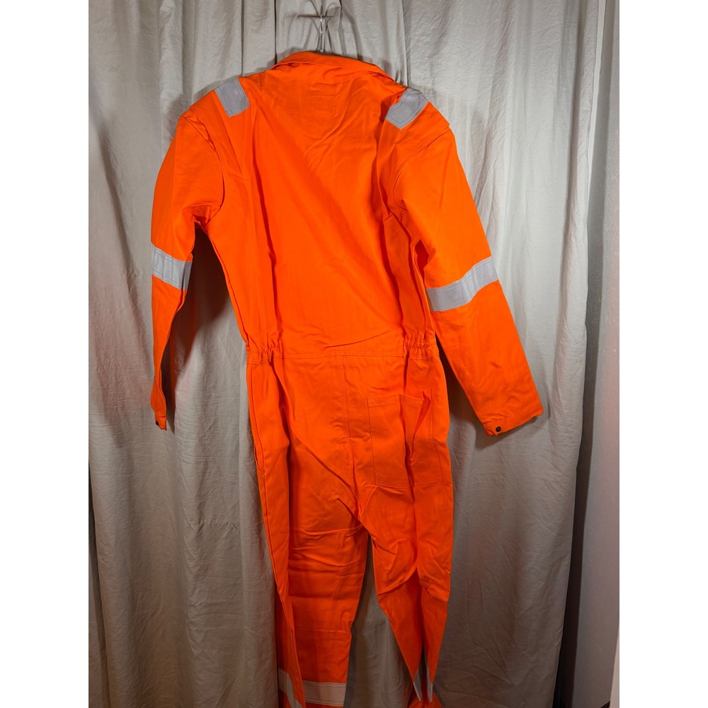 Red Wing 61610 Mens Orange Flame Resistant Reflective Coverall Size 40 Regular - Picture 10 of 10